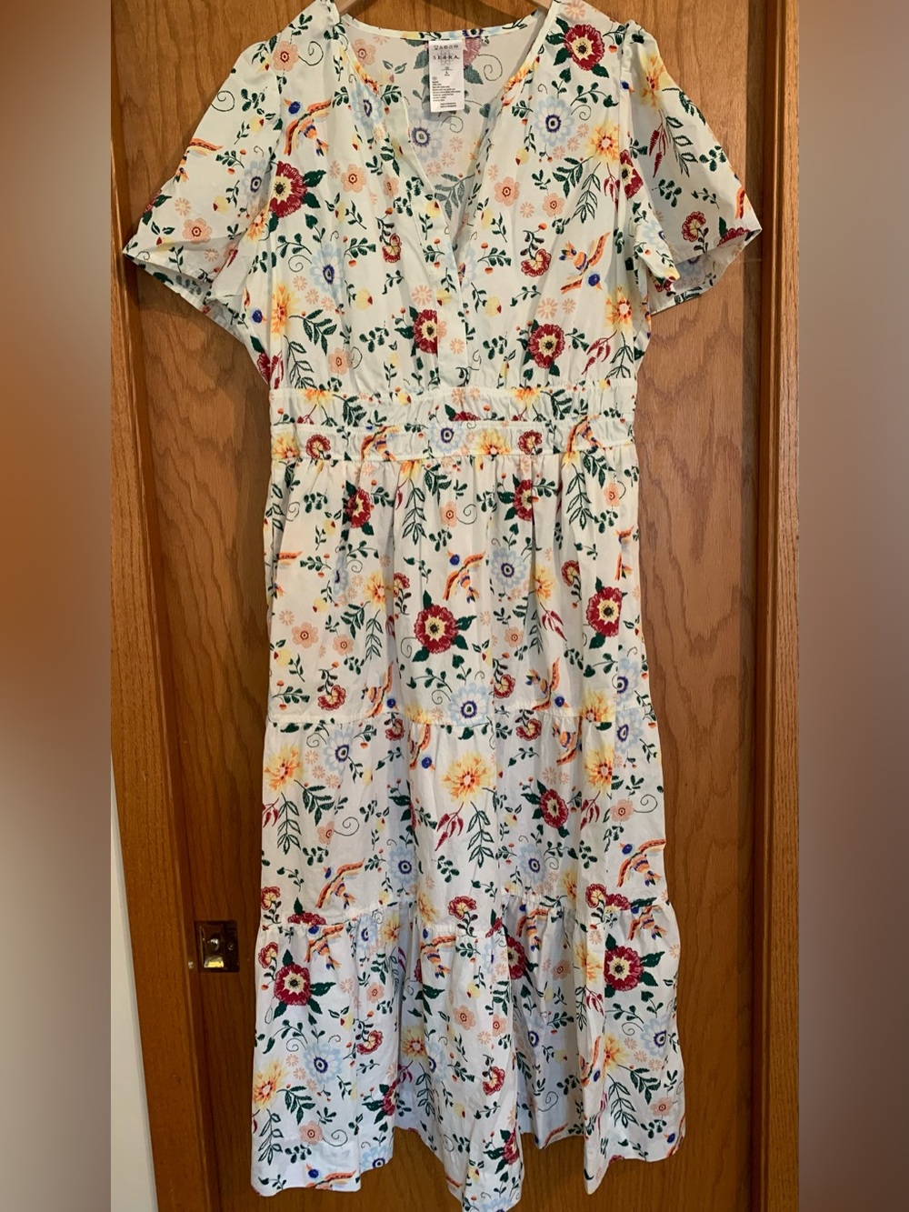 Serra Women's Floral Tiered Maxi Dress NWOT, size Large